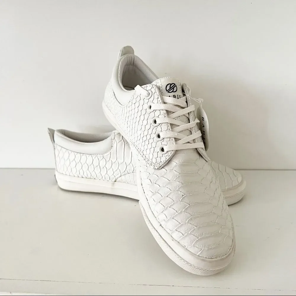 Radii Jax NWOT white python sneakers leather men size 7